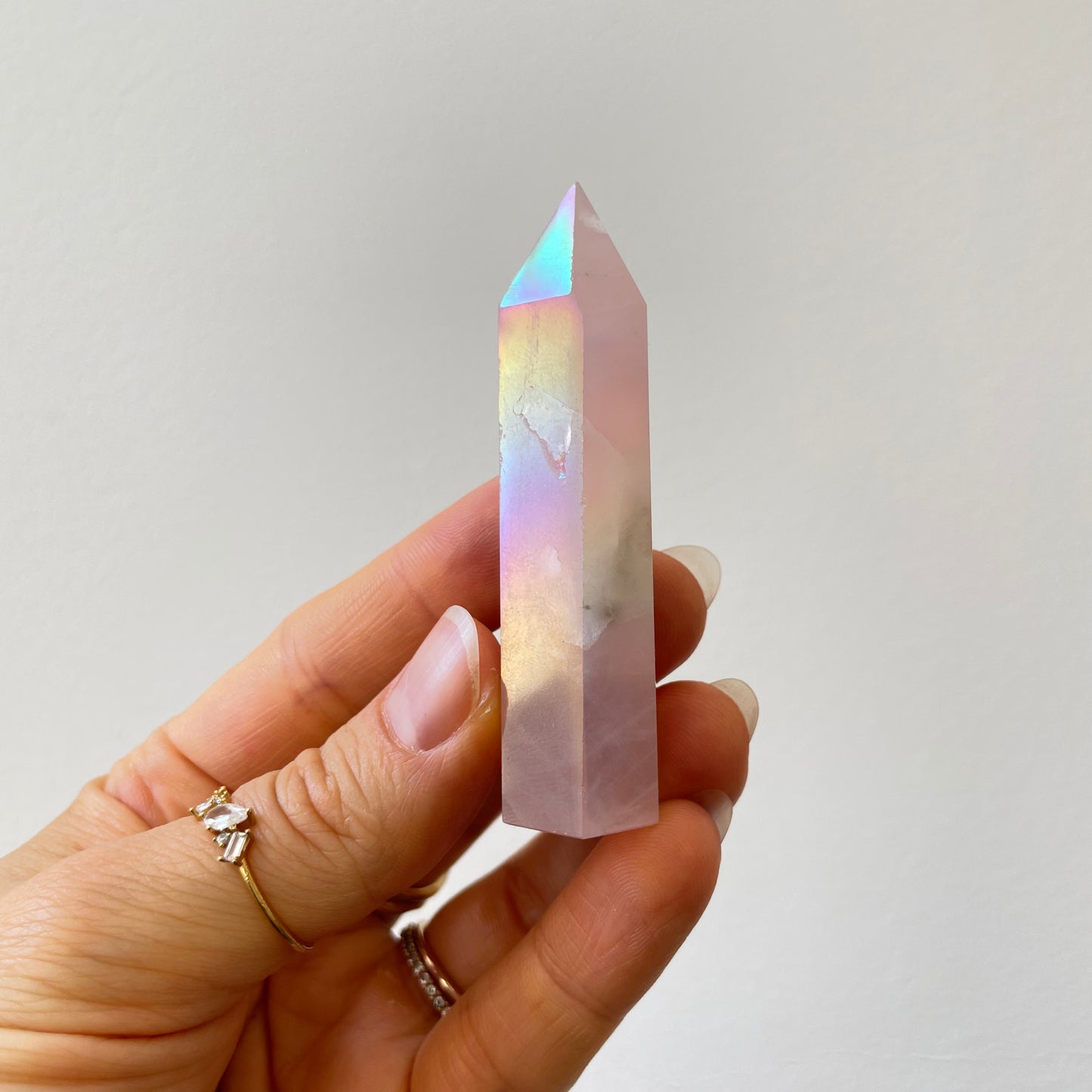 POINTE QUARTZ ROSE AURA