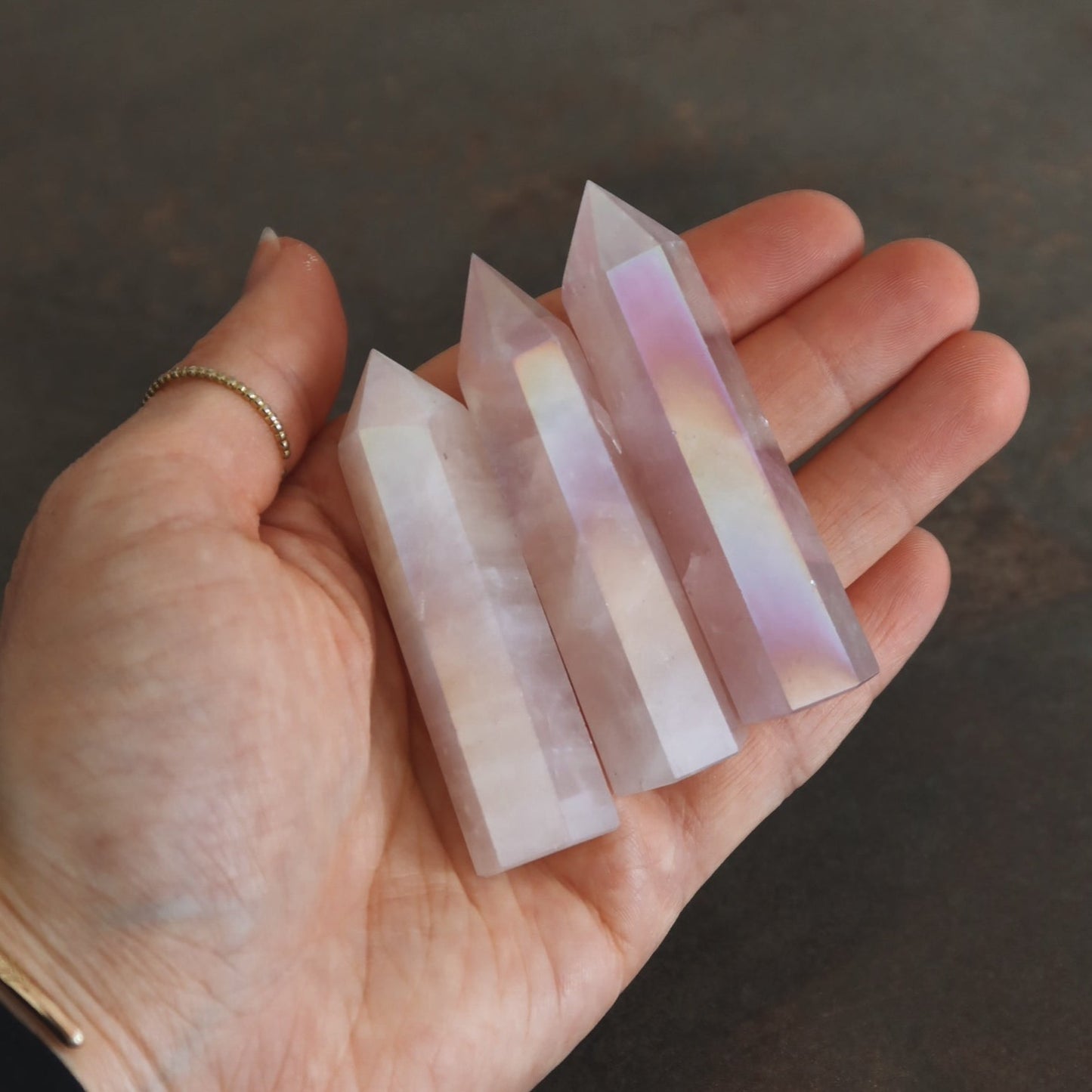 POINTE QUARTZ ROSE AURA